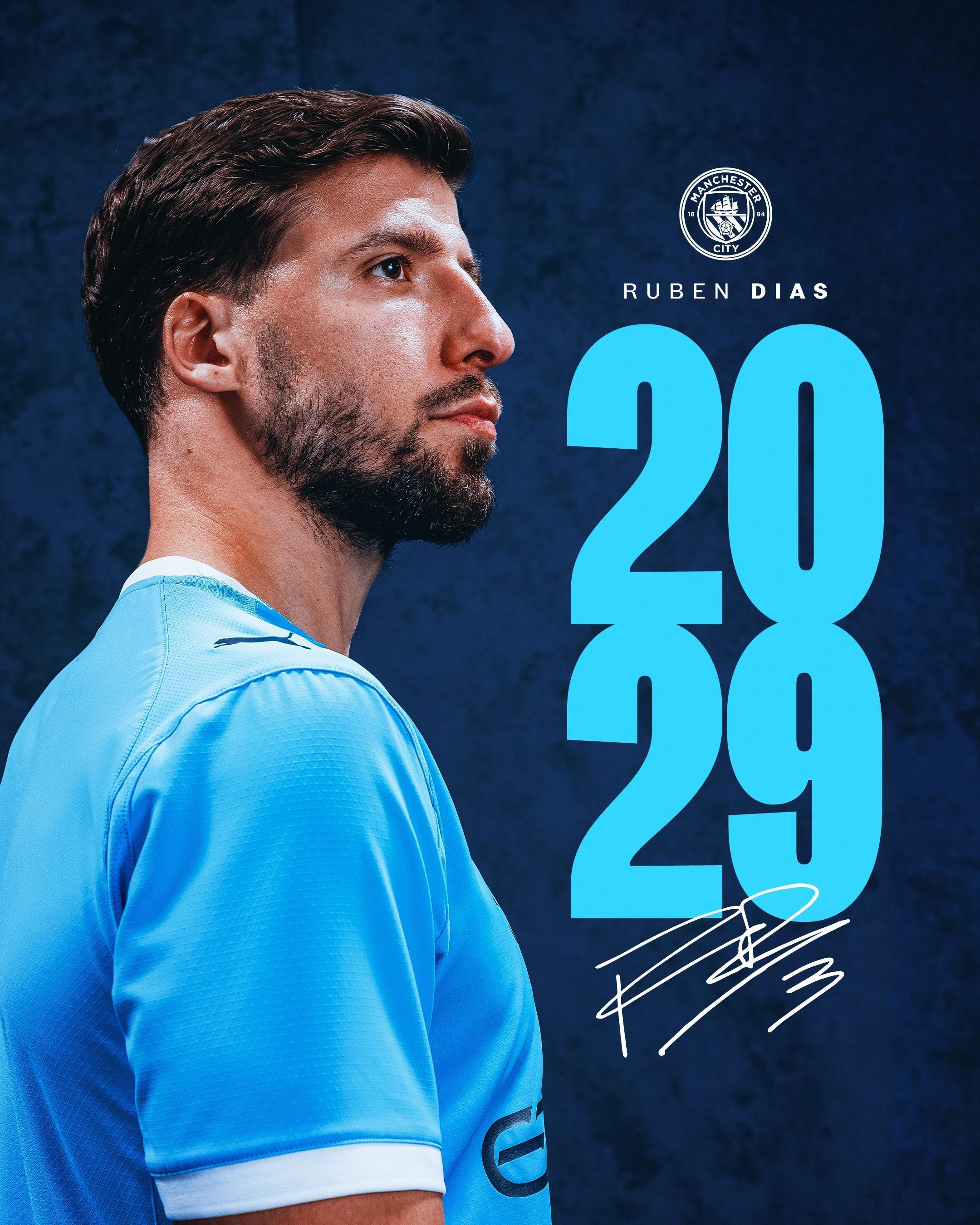 开云体育中国官网-官方：曼城与中卫鲁本-迪亚斯续约至2029年